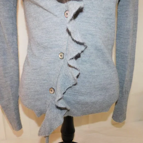 Banana Republic Button Up Sweater Made Of Italian Yarn Wool Alpaca Blend Size S - Picture 3 of 13